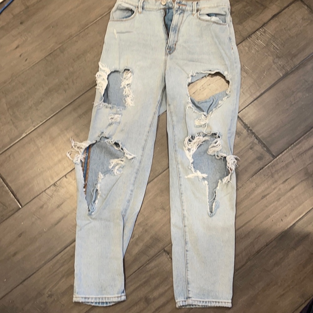 BDG ripped mom high rise jeans